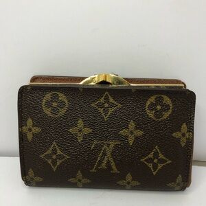 Louis Vuitton Monogram Canvas Small Wallet in Brown and Gold